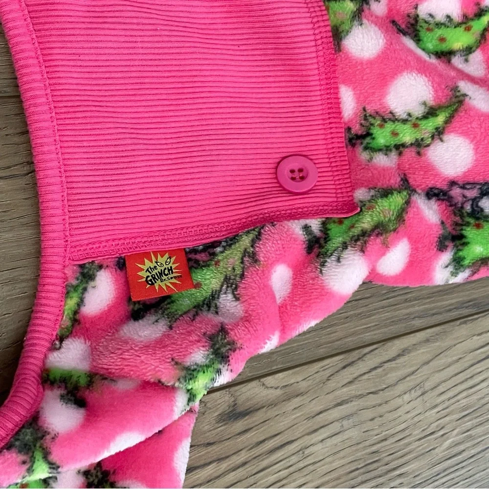 Christmas Themed‎ “The Grinch” Flannel Pet / Dog Pajamas Size Small